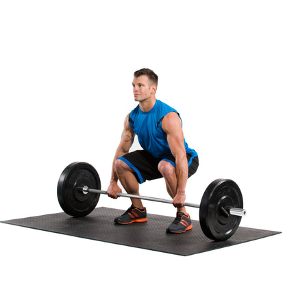 Barbell Solid 2 In. Olympic Weight Bar, 7 Ft.