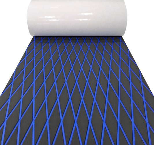 Boat Flooring Eva Foam Decking Marine Non-Slip Self-Adhesive Flooring for Motorboat Fishing Boat RV Yacht Kayak Swimming Pool 110.2''/102.3''/94.5''/86.6''/59''/X37.4''