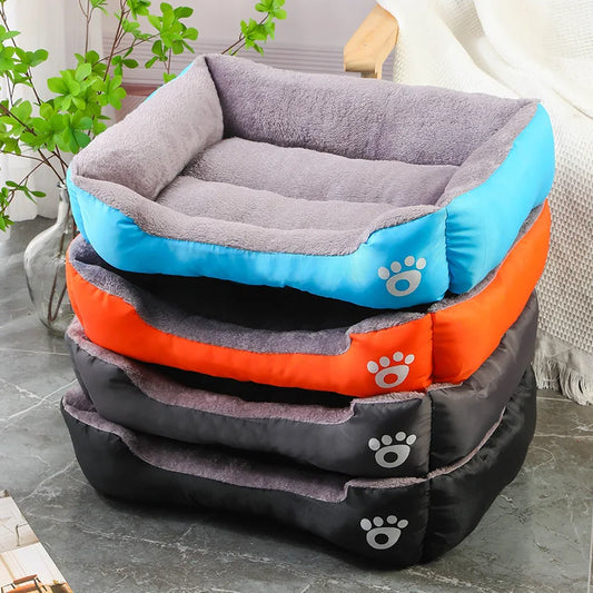 Color Square Winter Soft Warm House for Dog Bed for Dog Mat Waterproof