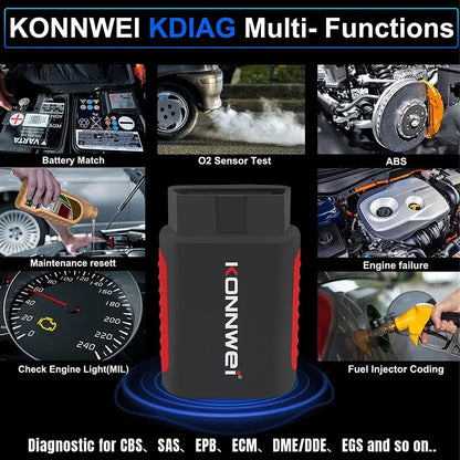 2024 KONNWEI KDIAG Full System Auto Scanner Reset SAS EPB Service ECU
