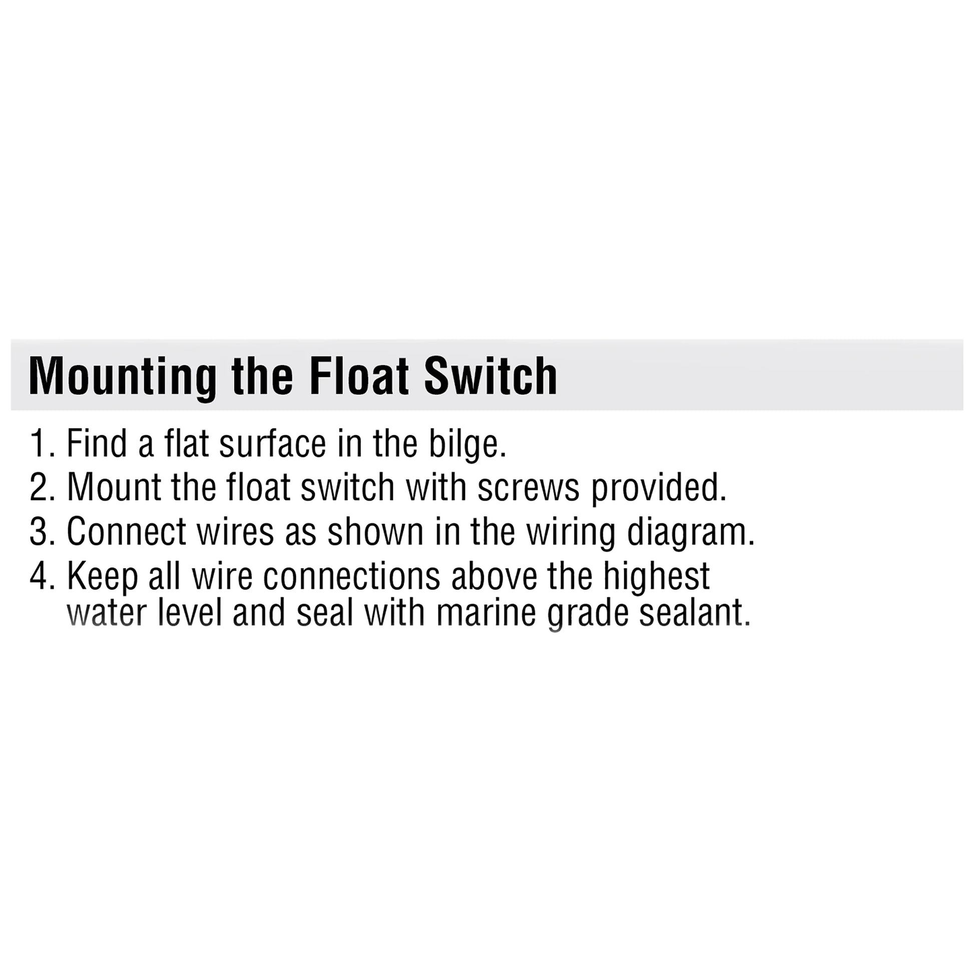 Bilge Pump with Auto-Float Switch 600 GPH 3/4 In.